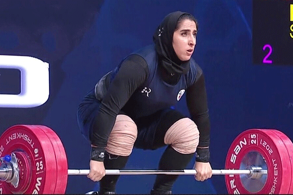 الهام حسینی در وزنه برداری قهرمانی جهان ششم شد