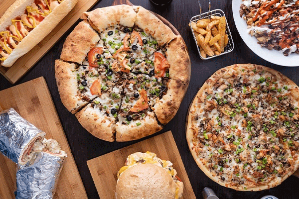 انواع پیتزا و ساندویچ ایرانی luna kebab pizza