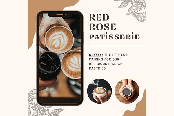 کافه قنادی رز قرمز Red Rose Patisserie Cafe