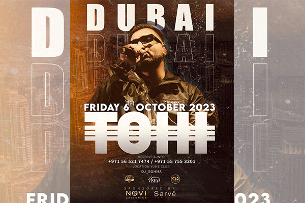 کنسرت حسین تهی در دبی TOHI CONCERT IN DUBAI