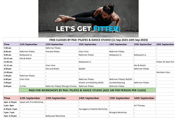کلاس‌ پیلاتس و رقص رایگان به مدت محدود PAD Pilates&Dance