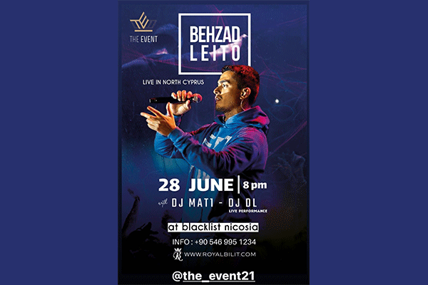 کنسرت بهزاد لیتو در قبرس شمالی Behzad Leito Concert
