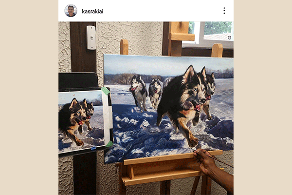 آموزش نقاشی آقای کسرا کیایی  Mr kasra kiai Art